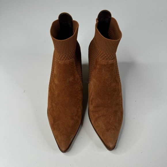 Cole Haan Maggie Brown Ankle Boots with Suede Material and Pointed Toe Design - Picture 3 of 8